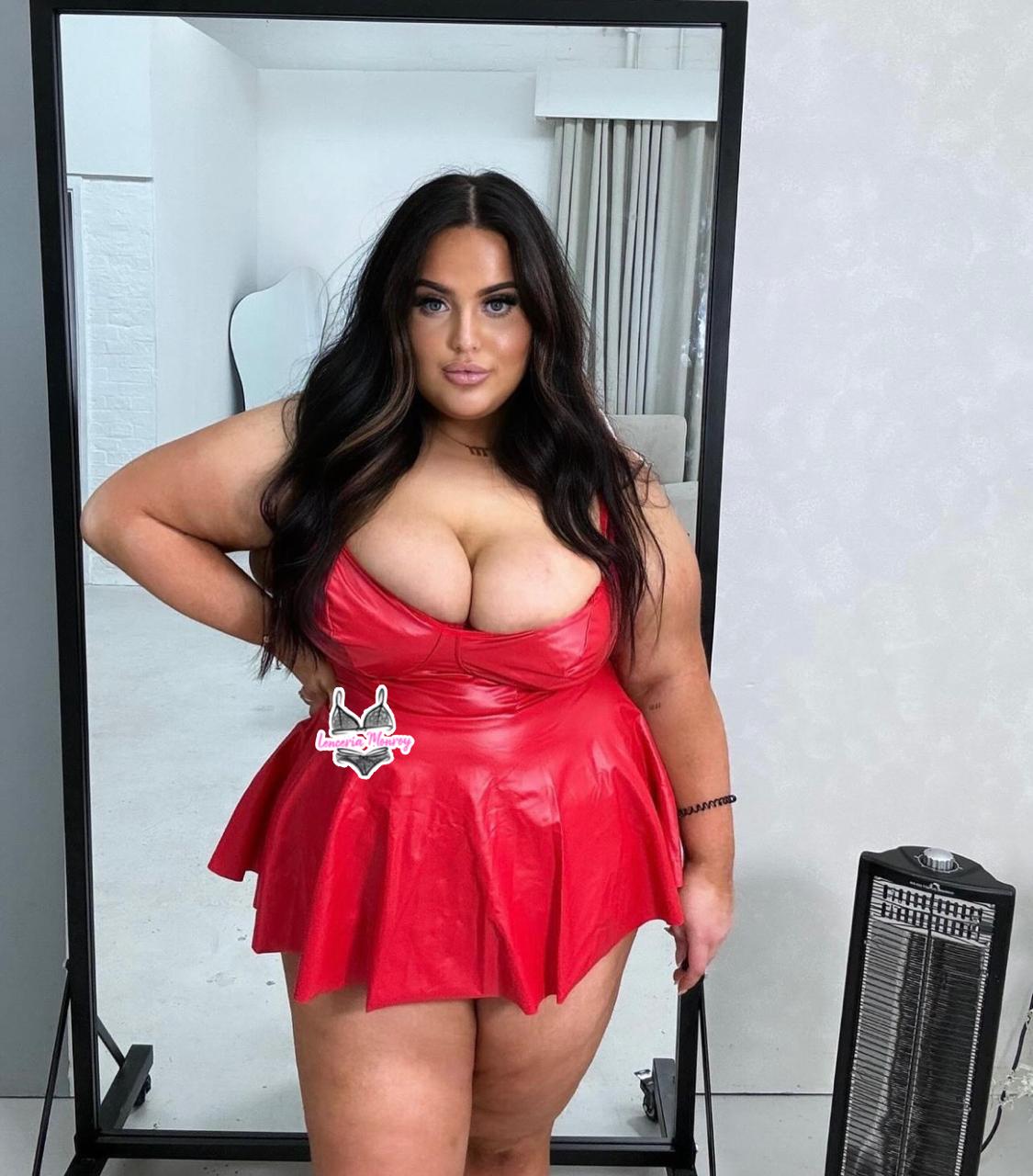 VESTIDO VINIL ROJO