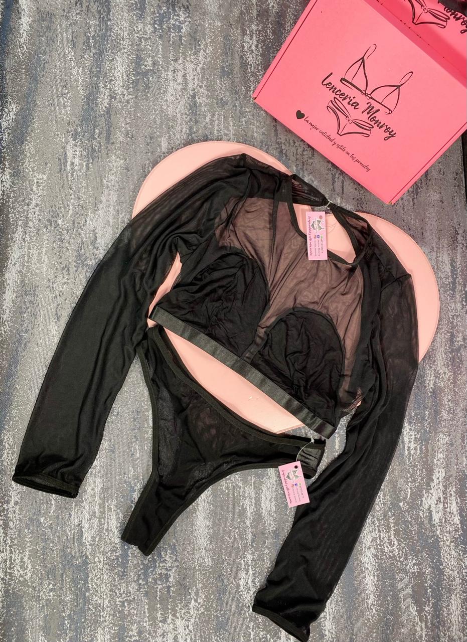CONJUNTO NEGRO MANGA LARGA
