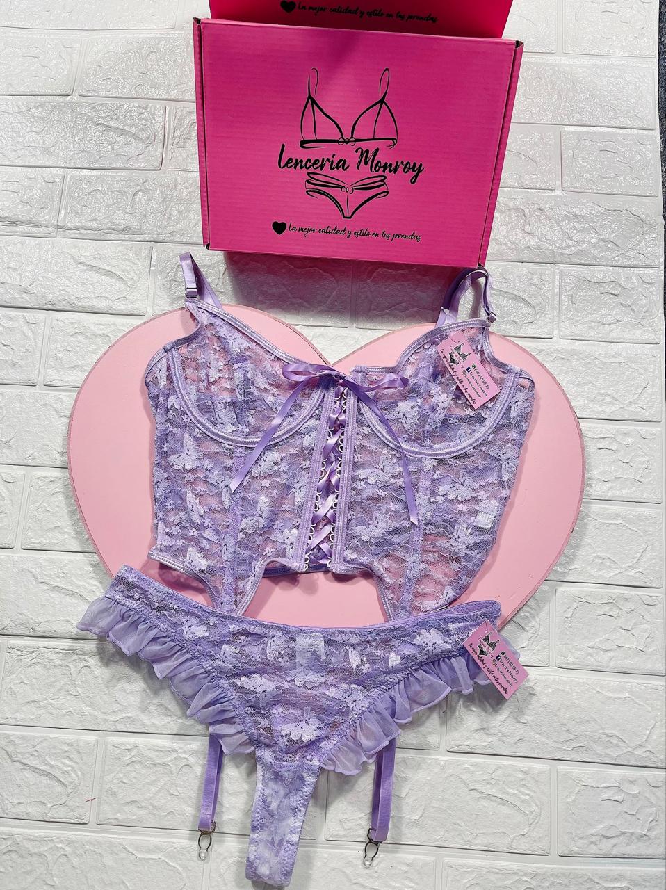 BABYDOLL CON LIGUEROS LILITA ENCAJE