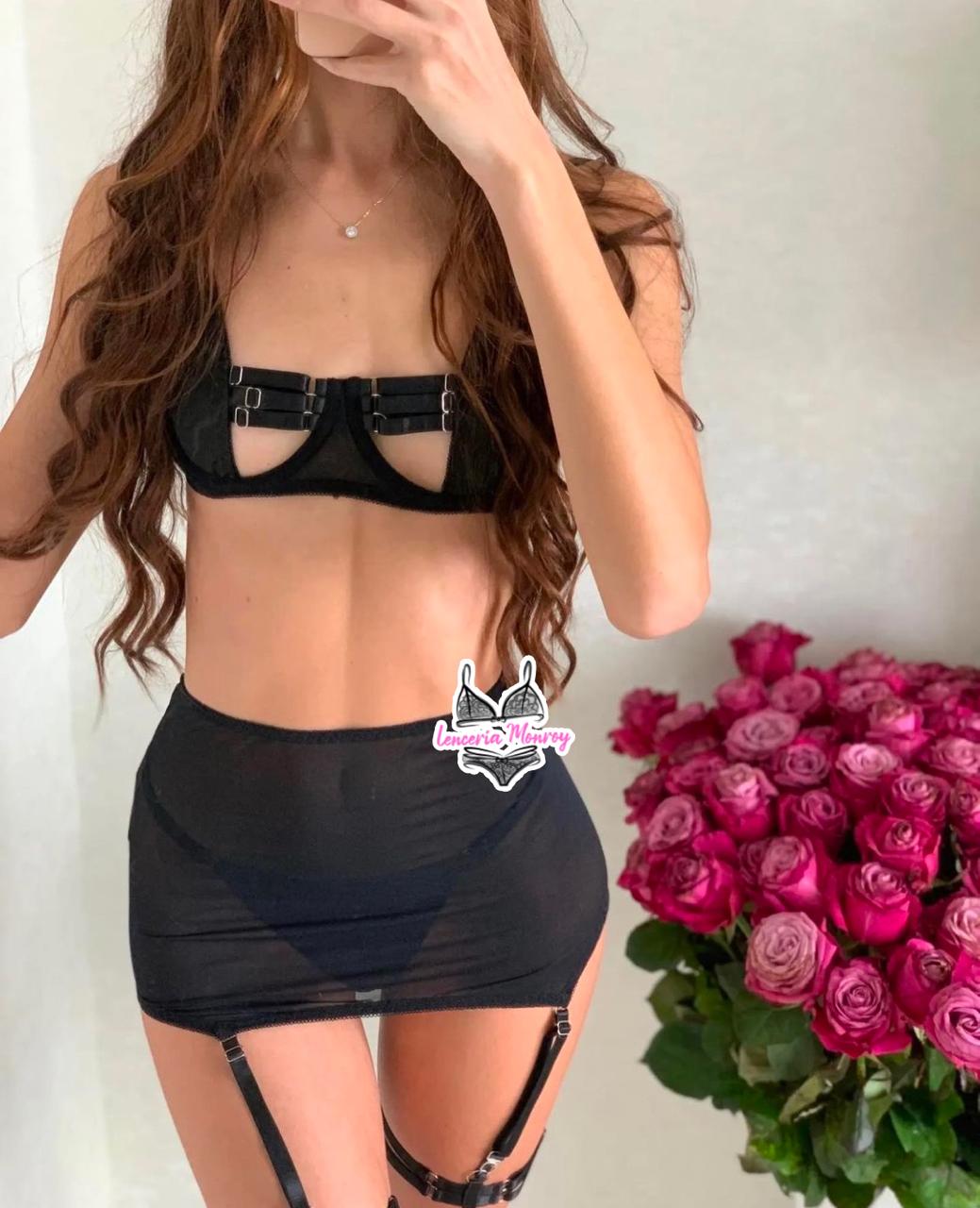 BABYDOLL NEGRO LIGUEROS