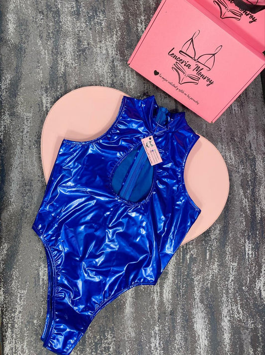 BODY AZUL VINIPIEL