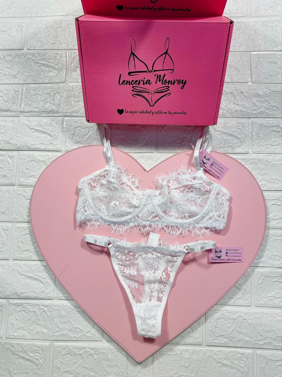 CONJUNTO BLANCO ENCAJE